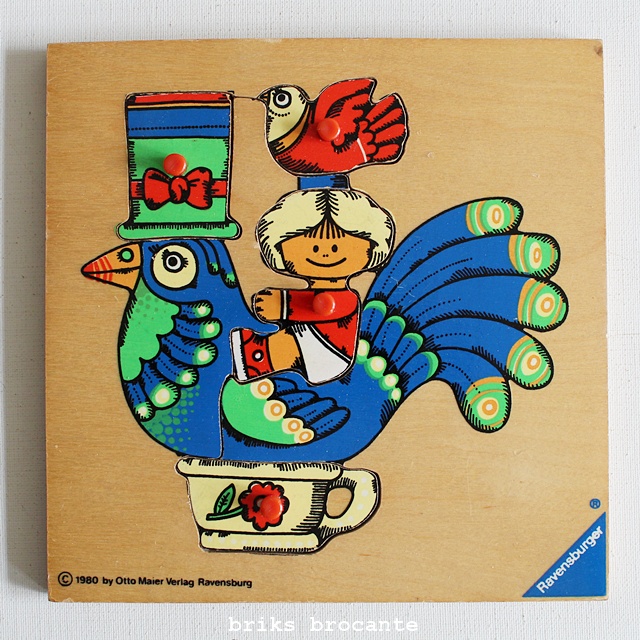 Ravensburger puzzeltje - kind op vogel