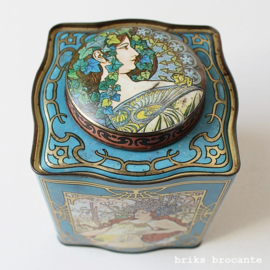 blik - theeblik jugendstil - Mucha