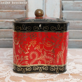 blikje rood met zwart - golvend