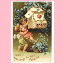 kaart love's Message to my Valentine