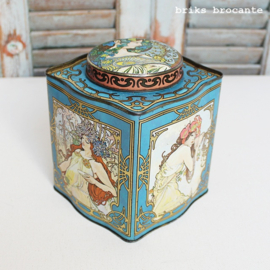 blik - theeblik jugendstil - Mucha
