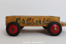houten blokkenwagen - sprookjes