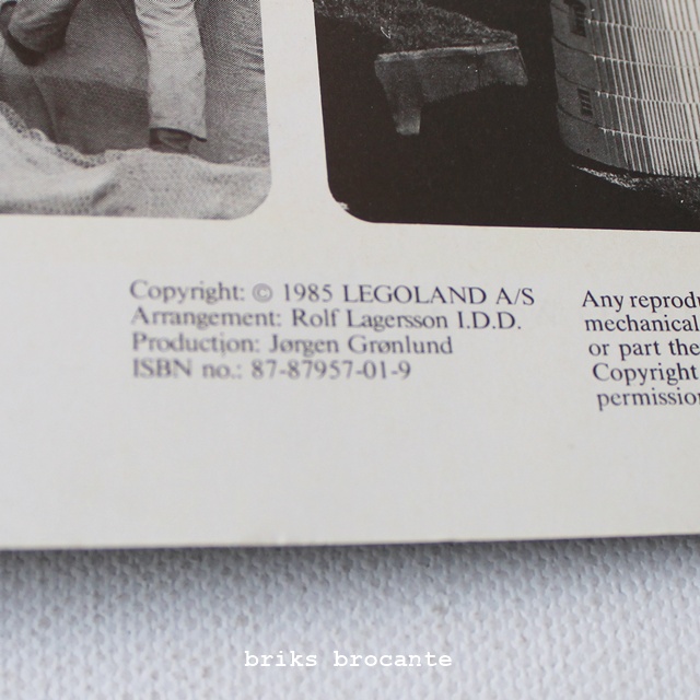 gids met plattegrond Legoland 1985