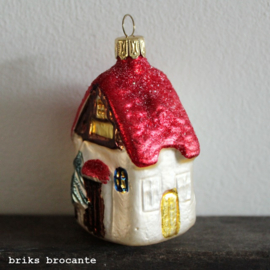 oude kerstbal - huisje