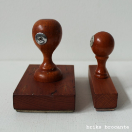 vintage boekhoudstempel - breed