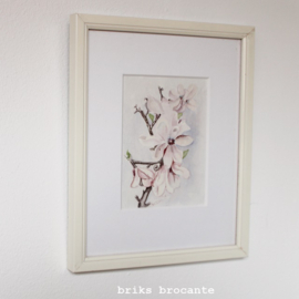 ingelijste aquarel magnolia