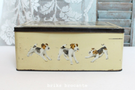 blik / koektrommel fox terriers