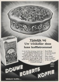 blik / koektrommel Douwe Egberts