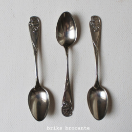 set theelepels art nouveau - verzilverd