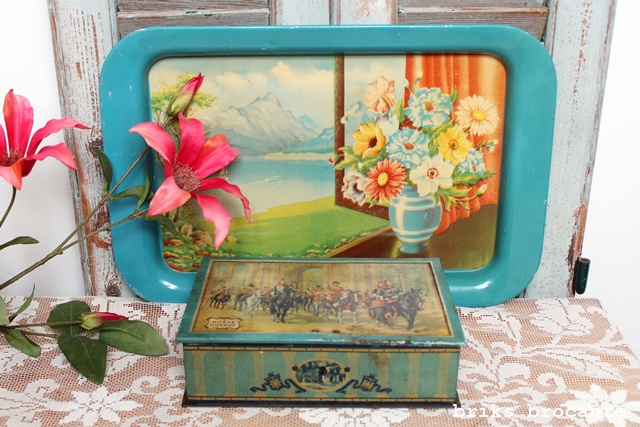 vintage dienblad