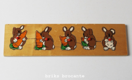 puzzel konijn met wortel