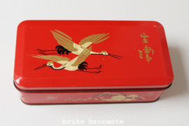 blikje rood met vogels - De Gruyter