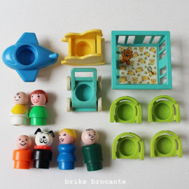 set vintage Fisher Price familie