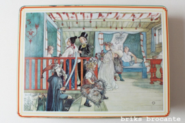 blik / koektrommel Carl Larsson - bruiloft