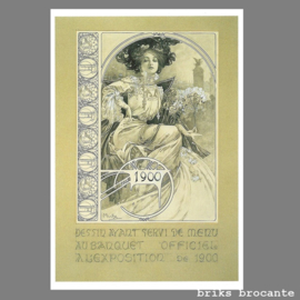 kaart Mucha - reclame tentoonstelling