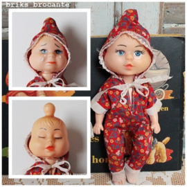 vintage popje met 3 gezichten