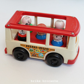 Fisher Price mini bus & 5 passagiers