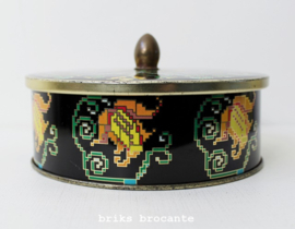 blik zwart - kruissteekpatroon