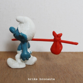 smurf met knapzak