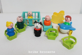 set vintage Fisher Price familie