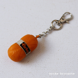sleutelhanger Parley wol - oranje
