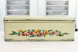 blik Verkade - bloemen-craquelé