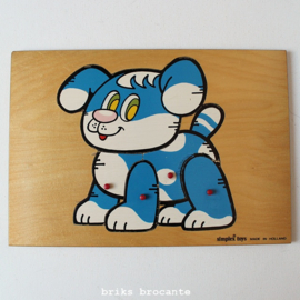 Simplex puzzel - blauwe hond