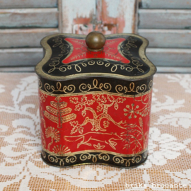 blikje rood met zwart - golvend