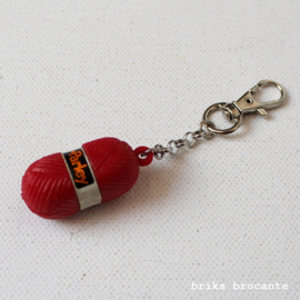 sleutelhanger Parley wol - rood