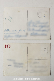 set oude prentbriefkaarten - katten