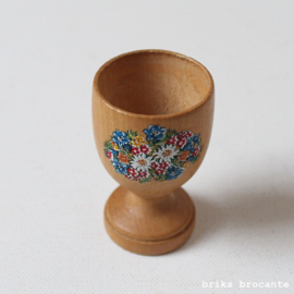 eierdop hout - bloemen