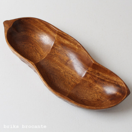houten serveerschaal peul