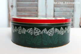 blik / koektrommel met rozen