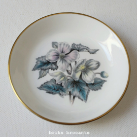 Royal Worcester giftset - snuisterij-schaaltje en houder