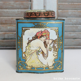 blik - theeblik jugendstil - Mucha