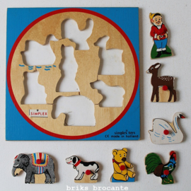Simplex puzzel kabouter met dieren