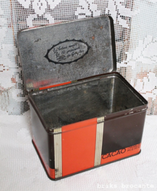 blikje De Gruyter's cacao oranjemerk