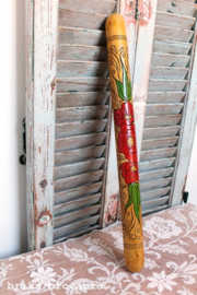 breinaaldenkoker - rode bloemen