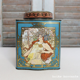 blik - theeblik jugendstil - Mucha