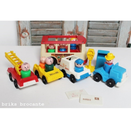 set Fisher Price voertuigen en poppetjes