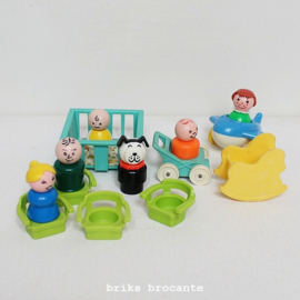 set vintage Fisher Price familie