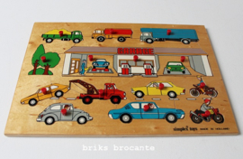 Simplex puzzel - garage - voertuigen
