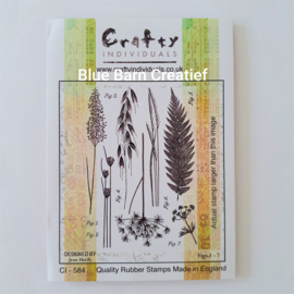 Rubber Stamp - Crafty Individuals - Ferns & Grasses 3