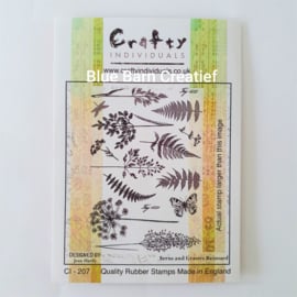 Rubber Stamp - Crafty Individuals - Ferns & Grasses 1