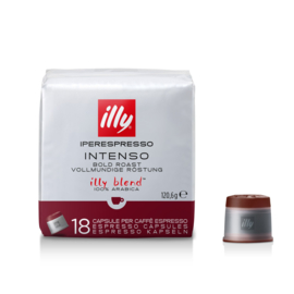 Illy Blend, donkere branding, espresso