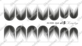 Korneliya Airbrush Waterdecal   AG 0008 Black