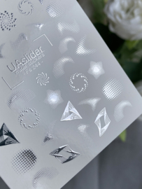 Waterdecal DeLuxe 244 – Abstract Silver Geometry