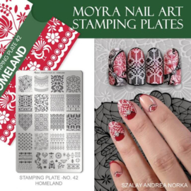 Moyra Stamping Plate 42 HOMELAND