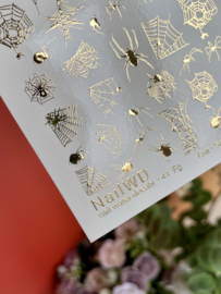 Waterdecal DeLuxe 041 FG – Gouden Spinnen & Spinnenweb Waterdecals