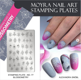 Moyra Stamping Plate 77 BLOSSOMETRY